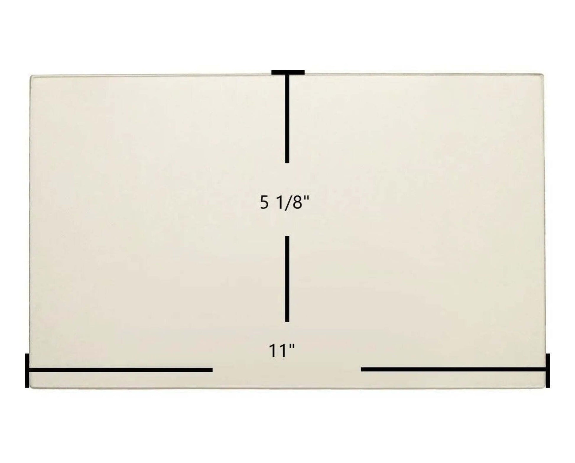 Ceramic Replacement Glass for Quadra-Fire Classic Bay Side, 1200, 1200-I Ceramic Glass | 11" x 5 1/8" | Part #510-5410 - 11" x 5 1/8"
