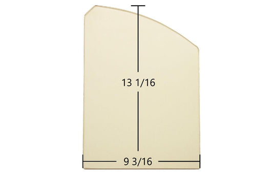 Ceramic Replacement Glass for Quadra-Fire Cumberland Gap Ceramic Glass Panel | 9 3/16" x 13 1/16" | Part #7006-045 - 9 3/16" x 13 1/16"