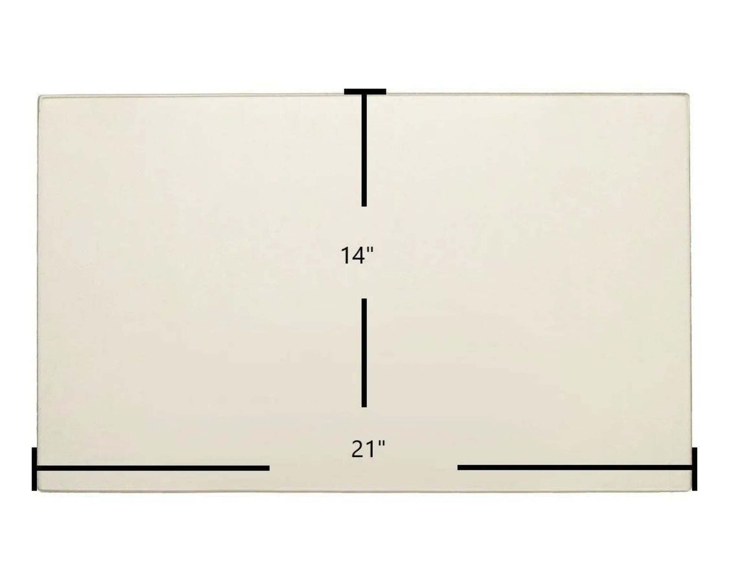 Ceramic Replacement Glass for Quadra-Fire Edge 60 Pellet Stove Ceramic Glass Panel | 21" x 14" | Part 7034-023 - 21" x 14"