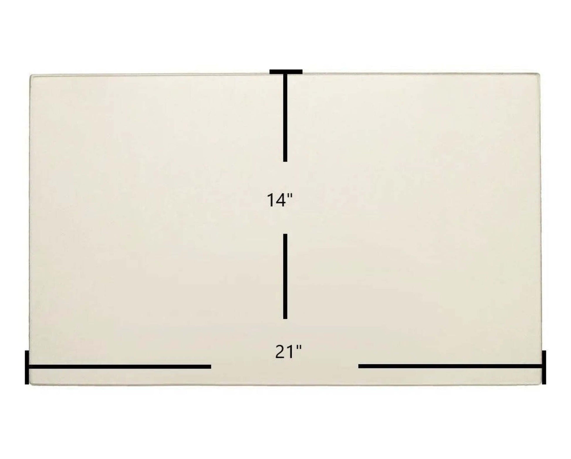 Ceramic Replacement Glass for Quadra-Fire Edge 60 Pellet Stove Ceramic Glass Panel | 21" x 14" | Part 7034-023 - 21" x 14"