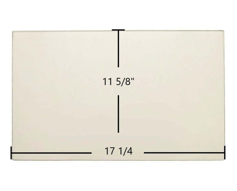 Ceramic Replacement Glass for Quadra-Fire Santa Fe, Castile B-FS, Castile Insert, Santa Fe Insert Ceramic Glass Panel | 17 1/4" x 11 5/8" | Part #7001-038 - 17 1/4" x 11 5/8"