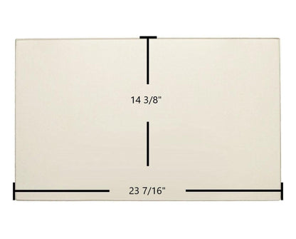 Ceramic Replacement Glass for Quadra-Fire Topaz Ceramic Glass Panel | 23 7/16" x 14 3/8" | Part #7011-015 - 23 7/16" x 14 3/8"