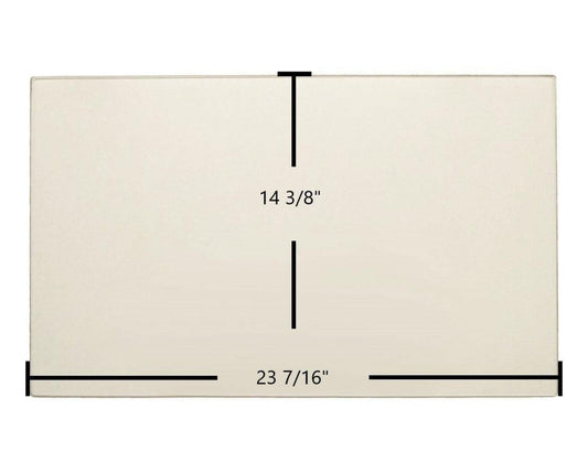 Ceramic Replacement Glass for Quadra-Fire Topaz Ceramic Glass Panel | 23 7/16" x 14 3/8" | Part #7011-015 - 23 7/16" x 14 3/8"