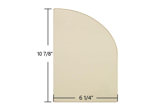 Ceramic Replacement Glass for Quaker Moravian Parlor Stove Ceramic Glass | 6 1/4" x 10 7/8" (Each: Left/Right Interchangeable) - 6 1/4" x 10 7/8"