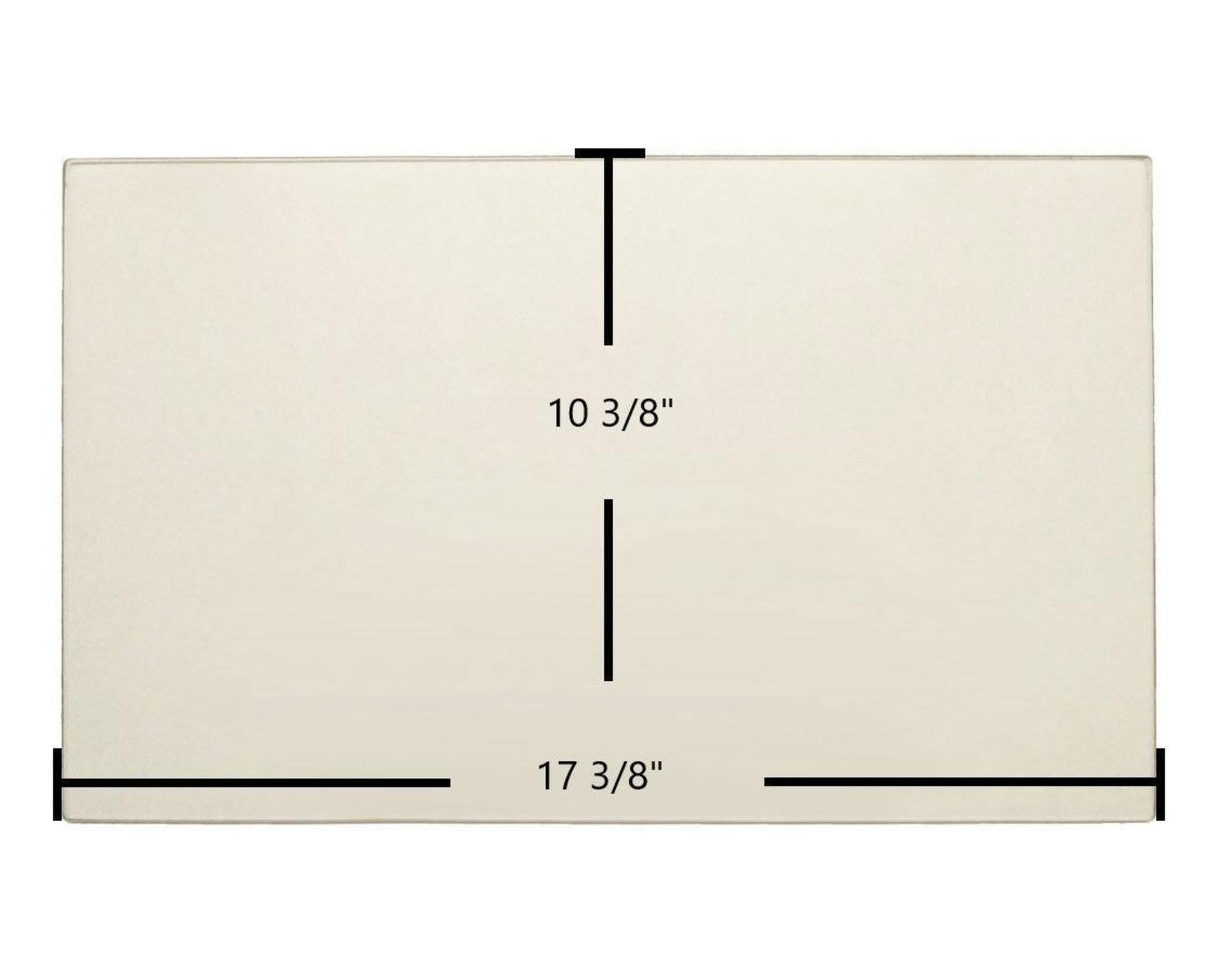 Ceramic Replacement Glass for Regency Ceramic Glass Panel | 17 3/8" x 10 3/8" | Part #740-313 - 17 3/8" x 10 3/8"