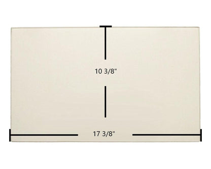 Ceramic Replacement Glass for Regency Ceramic Glass Panel | 17 3/8" x 10 3/8" | Part #740-313 - 17 3/8" x 10 3/8"