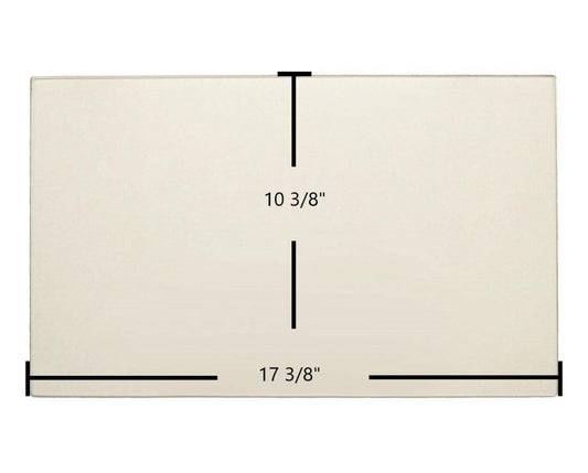 Ceramic Replacement Glass for Regency Ceramic Glass Panel | 17 3/8" x 10 3/8" | Part #740-313 - 17 3/8" x 10 3/8"