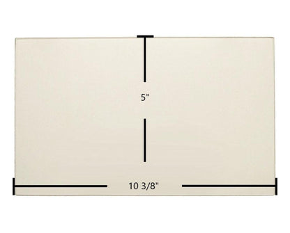 Ceramic Replacement Glass for Regency Ceramic Glass Panel | 10 3/8" x 5" | Part #940-312 - 10 3/8" x 5"