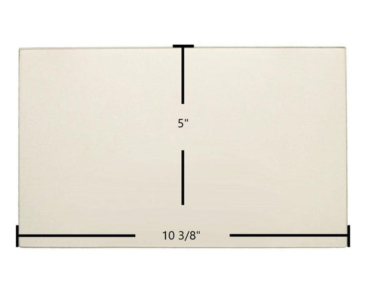 Ceramic Replacement Glass for Regency Ceramic Glass Panel | 10 3/8" x 5" | Part #940-312 - 10 3/8" x 5"