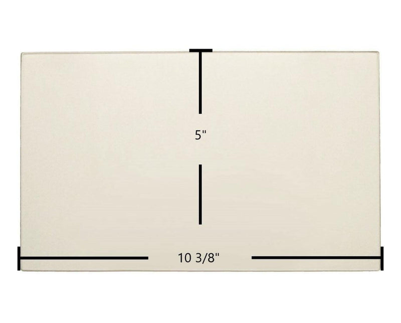 Ceramic Replacement Glass for Regency Ceramic Glass Panel | 10 3/8" x 5" | Part #940-312 - 10 3/8" x 5"