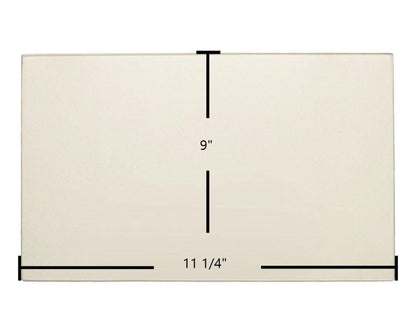 Ceramic Replacement Glass for Regency Center Ceramic Glass Panel | 11 1/4" x 9" | Part #0610-8019 /7GA36C-1 - 11 1/4" x 9"