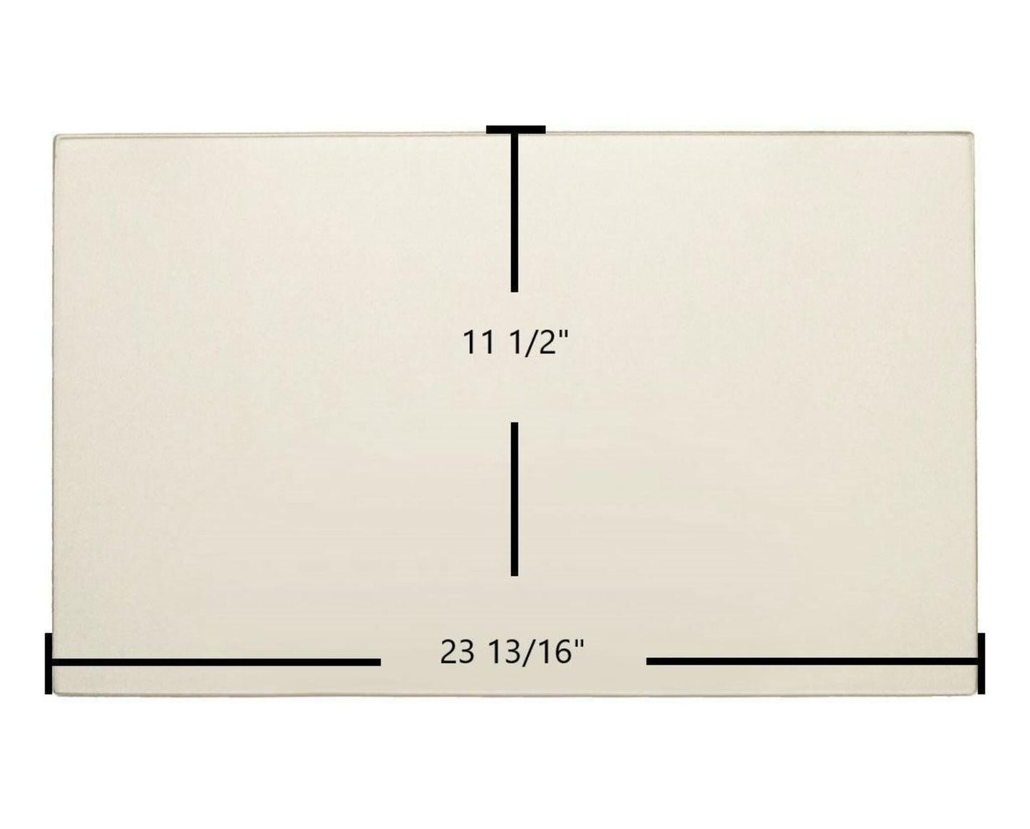 Ceramic Replacement Glass for Regency Ceramic Glass Panel | 23 13/16" x 11 1/2" | Fits CI2600, CI2700, HI400, HI500 | Part #940-420P - 23 13/16" x 11 1/2"