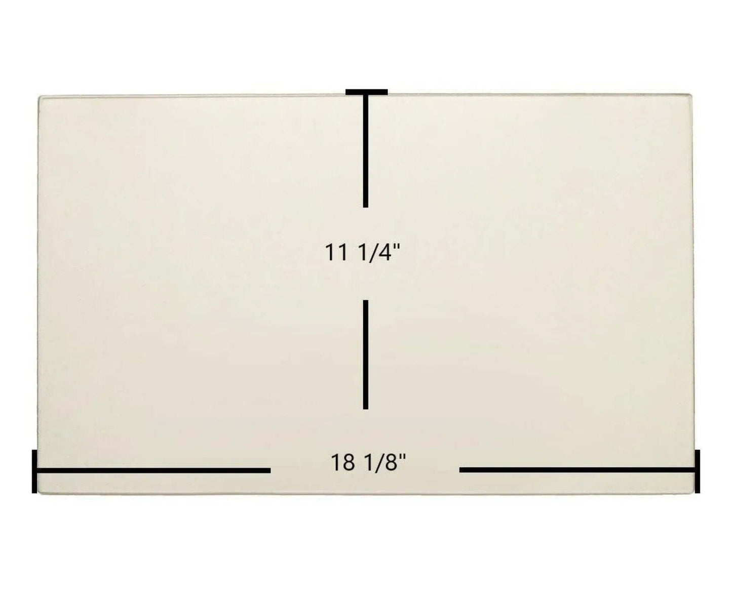 Ceramic Replacement Glass for Regency CS2400 Ceramic Glass Panel | 18 1/8" x 11 1/4" | Part #940-369 - 18 1/8" x 11 1/4"