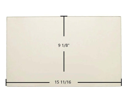 Ceramic Replacement Glass for Regency Ceramic Glass Panel | 15 11/16" x 9 1/8" | Fits F2000M, F2100M, I1200 Classic, I1150 | Part #846-302 - 15 11/16" x 9 1/8"
