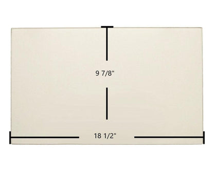 Ceramic Replacement Glass for Regency Ceramic Glass Panel | 18 1/2" x 9 7/8" | Fits F3100, H2100, I2400, I3100L, L2400, L3100, S3100 & More | Part #846-304 - 18 1/2" x 9 7/8"