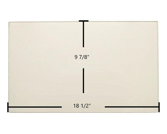 Ceramic Replacement Glass for Regency Ceramic Glass Panel | 18 1/2" x 9 7/8" | Fits F3100, H2100, I2400, I3100L, L2400, L3100, S3100 & More | Part #846-304 - 18 1/2" x 9 7/8"