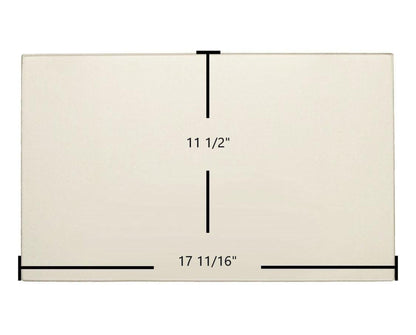 Ceramic Replacement Glass for Regency F3500B Ceramic Glass Panel | 17 11/16" x 11 1/2" | Part #940-416 - 17 11/16" x 11 1/2"