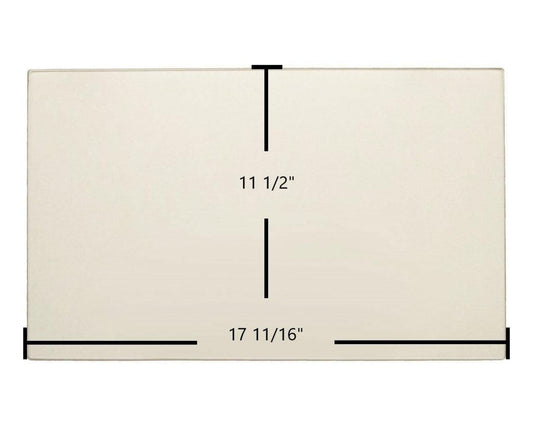 Ceramic Replacement Glass for Regency F3500B Ceramic Glass Panel | 17 11/16" x 11 1/2" | Part #940-416 - 17 11/16" x 11 1/2"