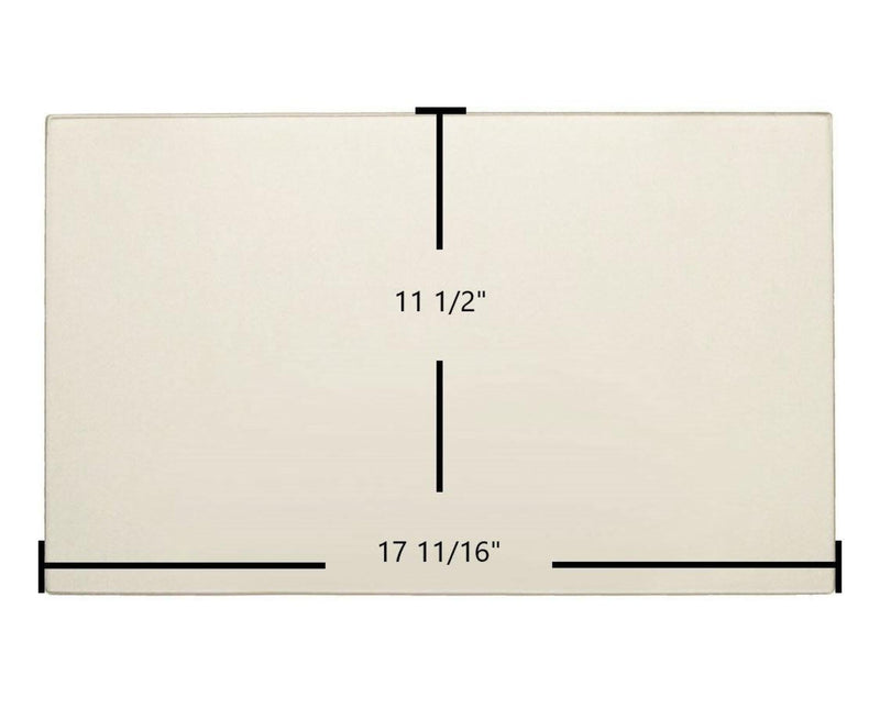 Ceramic Replacement Glass for Regency F3500B Ceramic Glass Panel | 17 11/16" x 11 1/2" | Part #940-416 - 17 11/16" x 11 1/2"