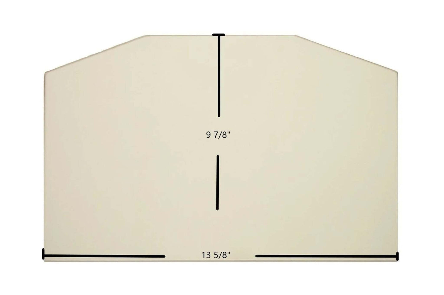 Ceramic Replacement Glass for Regency H200 Ceramic Glass Panel | 13 5/8" x 9 7/8" | Part #940-345 - 13 5/8" x 9 7/8"
