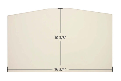 Ceramic Replacement Glass for Regency Hampton H300 & Regency CC Ceramic Glass Panel | 16 3/4" x 10 3/8" | Part #940-333P - 16 3/4" x 10 3/8"