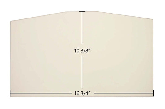 Ceramic Replacement Glass for Regency Hampton H300 & Regency CC Ceramic Glass Panel | 16 3/4" x 10 3/8" | Part #940-333P - 16 3/4" x 10 3/8"