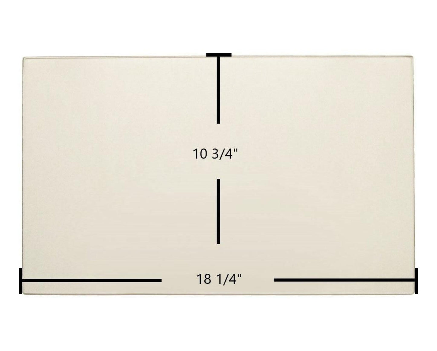 Ceramic Replacement Glass for Regency HI200 Ceramic Glass Panel | 18 1/4" x 10 3/4" | Part #940-356 - 18 1/4" x 10 3/4"