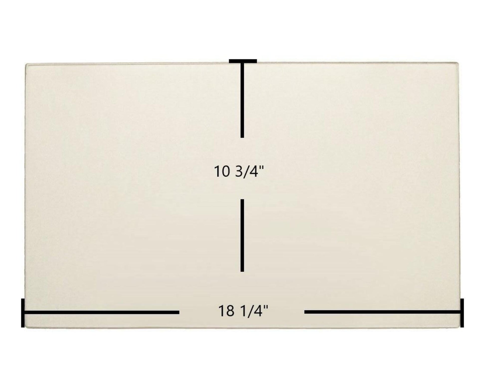 Ceramic Replacement Glass for Regency HI200 Ceramic Glass Panel | 18 1/4" x 10 3/4" | Part #940-356 - 18 1/4" x 10 3/4"