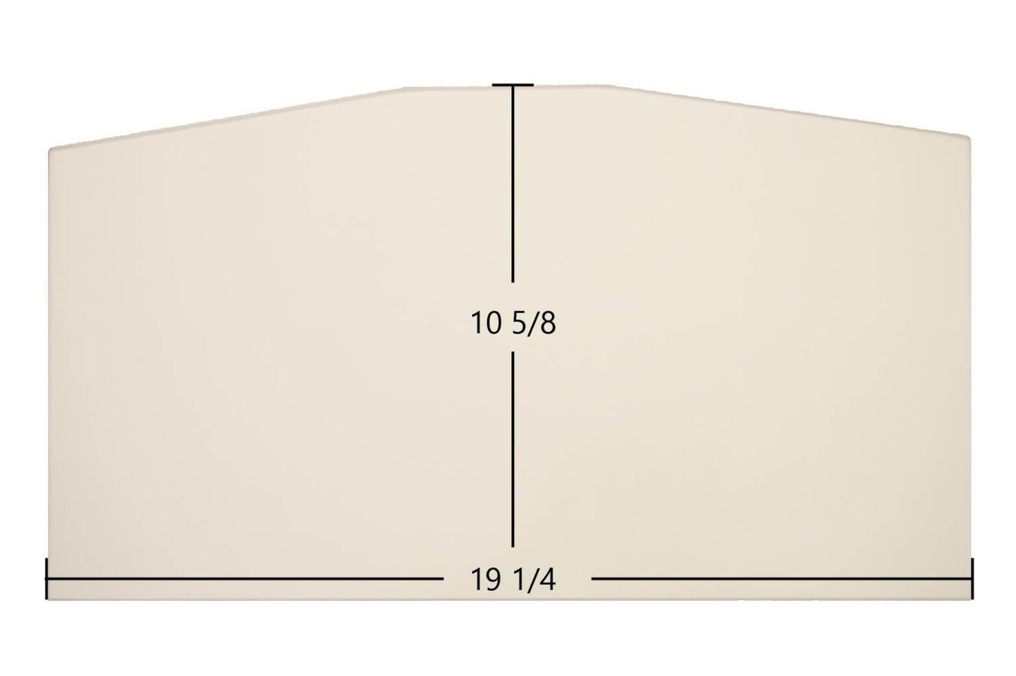 Ceramic Replacement Glass for Regency HI300 Ceramic Glass Panel | 19 1/4" x 10 5/8" | Part #940-399P - 19 1/4" x 10 5/8"