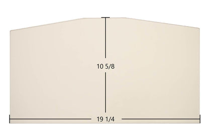 Ceramic Replacement Glass for Regency HI300 Ceramic Glass Panel | 19 1/4" x 10 5/8" | Part #940-399P - 19 1/4" x 10 5/8"