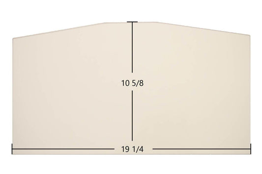 Ceramic Replacement Glass for Regency HI300 Ceramic Glass Panel | 19 1/4" x 10 5/8" | Part #940-399P - 19 1/4" x 10 5/8"