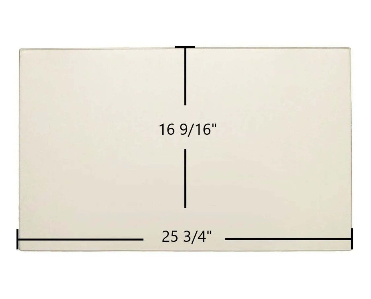 Ceramic Replacement Glass for Regency Ceramic Glass Panel | 25 3/4" x 16 9/16" | Fits L390E, HZI390E, LRI4E, HRI4E | Part #940-371P - 25 3/4" x 16 9/16"
