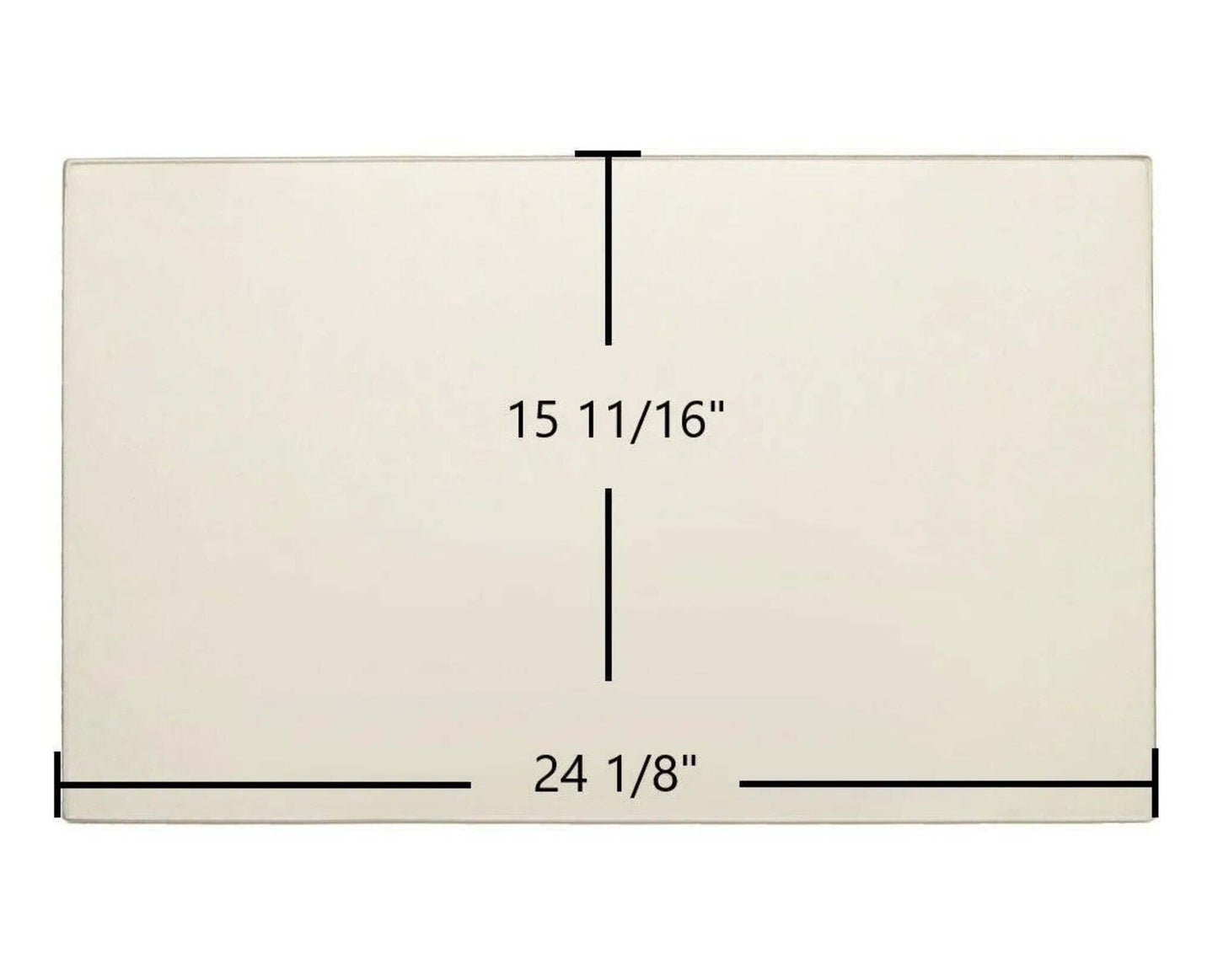 Ceramic Replacement Glass for Regency Liberty LRI3E & Horizon HRI3E Ceramic Glass Panel | 24 1/8" x 15 11/16" | Part #940-454P - 24 1/8" x 15 11/16"