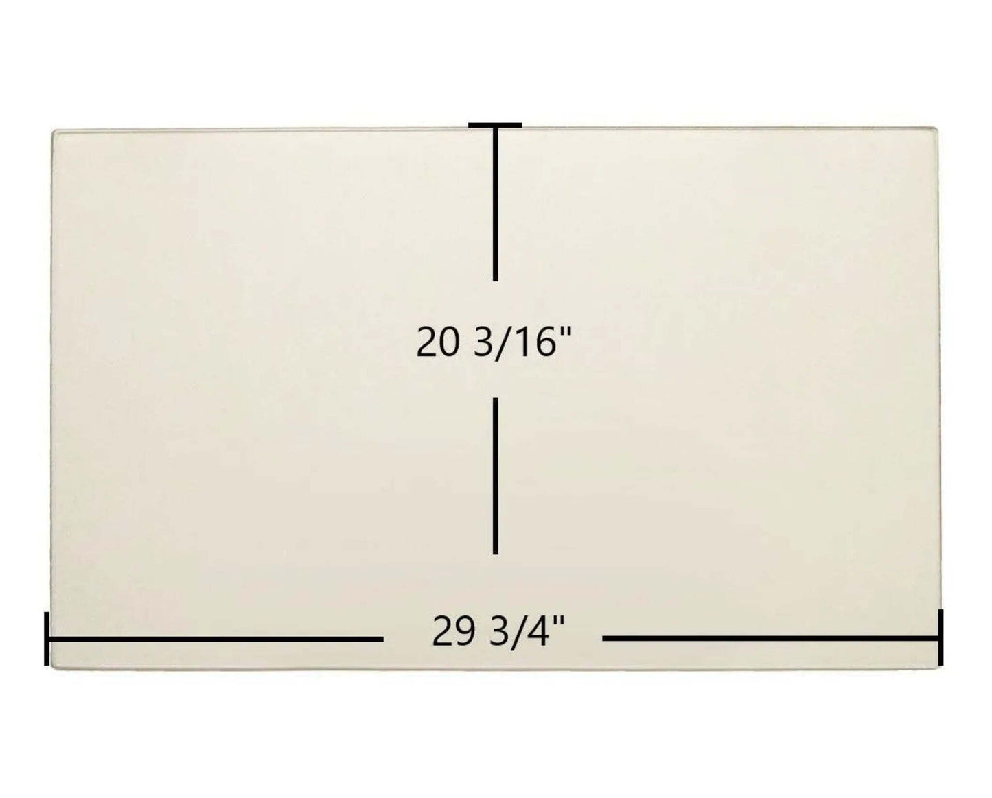Ceramic Replacement Glass for Regency Liberty LRI6E & Horizon HRI6E Ceramic Glass Panel | 29 3/4" x 20 3/16" | Part #940-372 - 29 3/4" x 20 3/16"