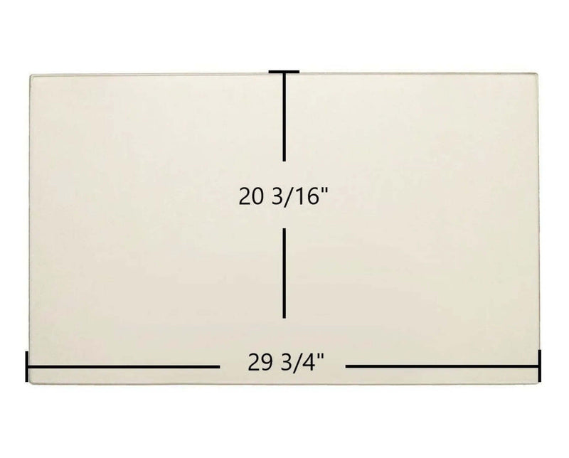 Ceramic Replacement Glass for Regency Liberty LRI6E & Horizon HRI6E Ceramic Glass Panel | 29 3/4" x 20 3/16" | Part #940-372 - 29 3/4" x 20 3/16"
