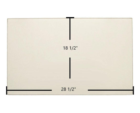 Ceramic Replacement Glass for Regency P33-10 Ceramic Glass Panel | 28 1/2" x 18 1/2" | Part #940-088 - 28 1/2" x 18 1/2"