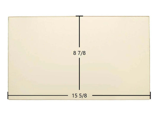 Ceramic Replacement Glass for Regency Ceramic Glass Panel | 15 5/8" x 8 7/8" | Fits R3, C34-2, F1100, F2400, S2400, L1200, S2100, 2100M | Part #846-302 - 15 5/8" x 8 7/8"