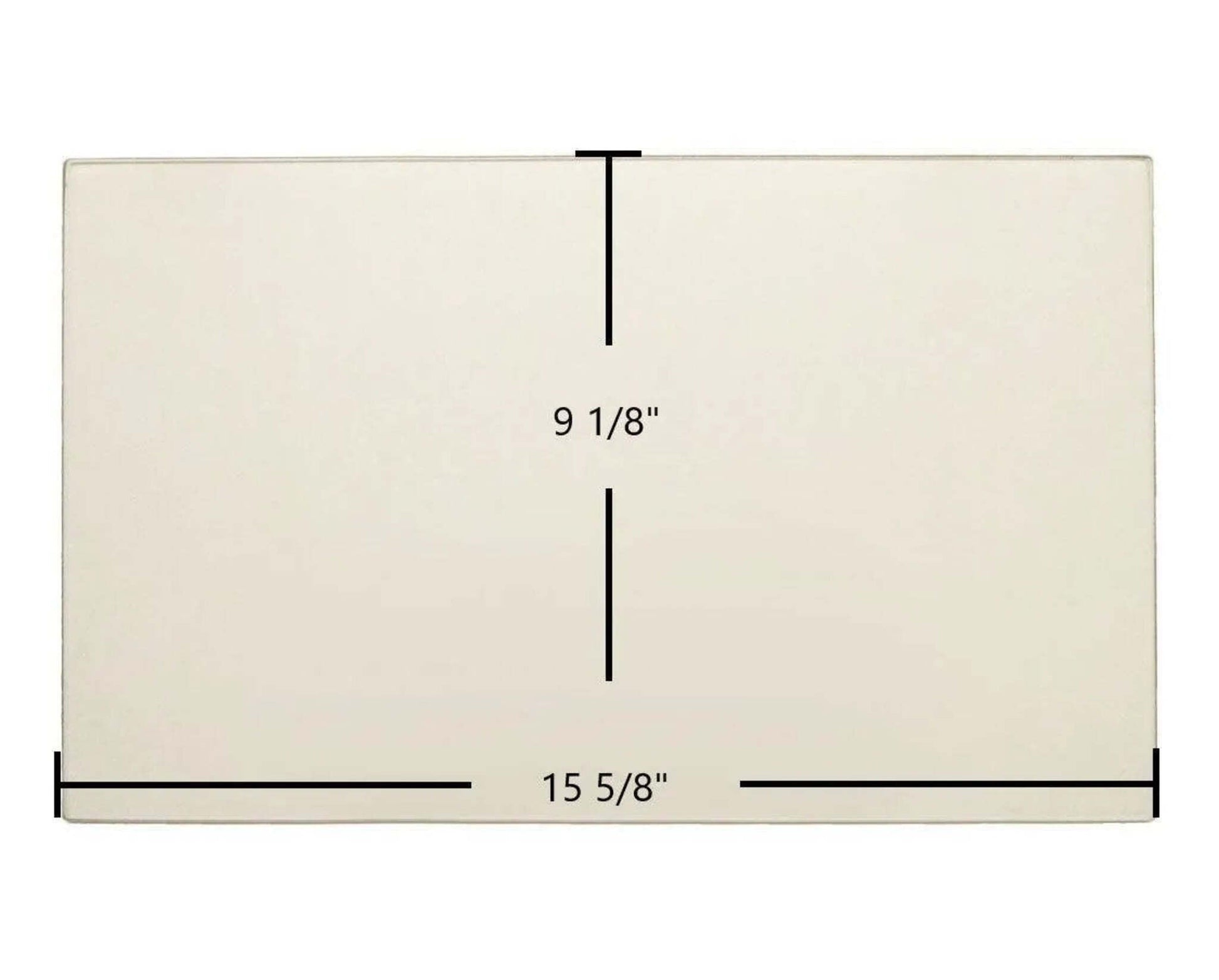 Ceramic Replacement Glass for Regency R5 / R7 / F1100 Ceramic Glass Panel | 15 5/8" x 9 1/8" | Part #846-302 - 15 5/8" x 9 1/8"