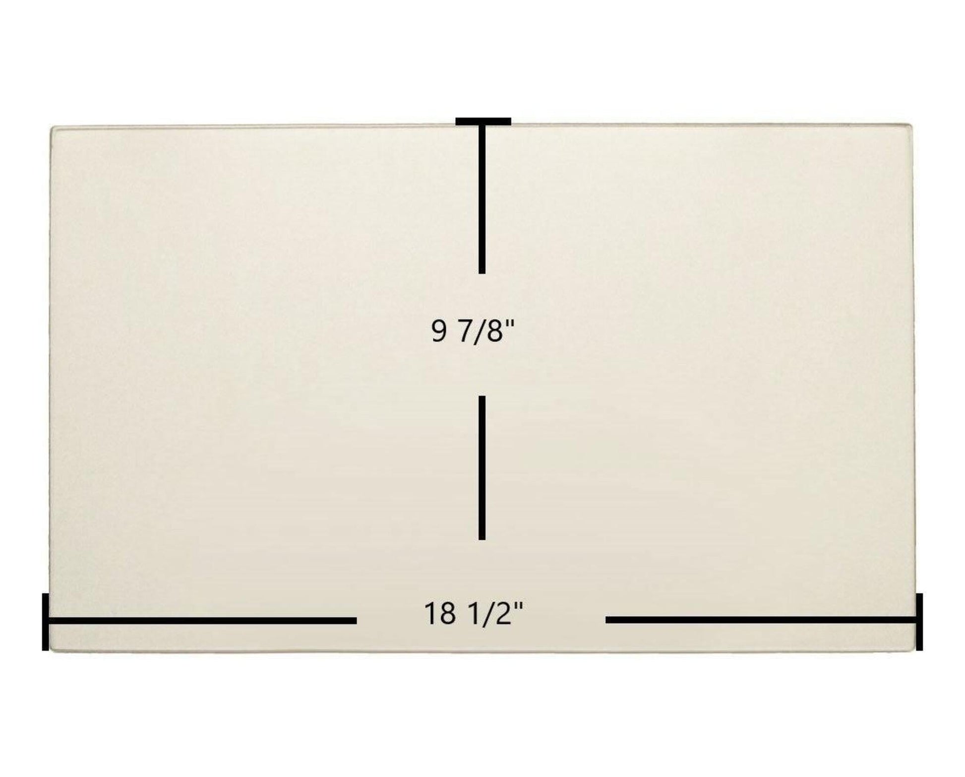 Ceramic Replacement Glass for Regency R6 Ceramic Glass Panel | 18 1/2" x 9 7/8" | Part #846-304 - 18 1/2" x 9 7/8"