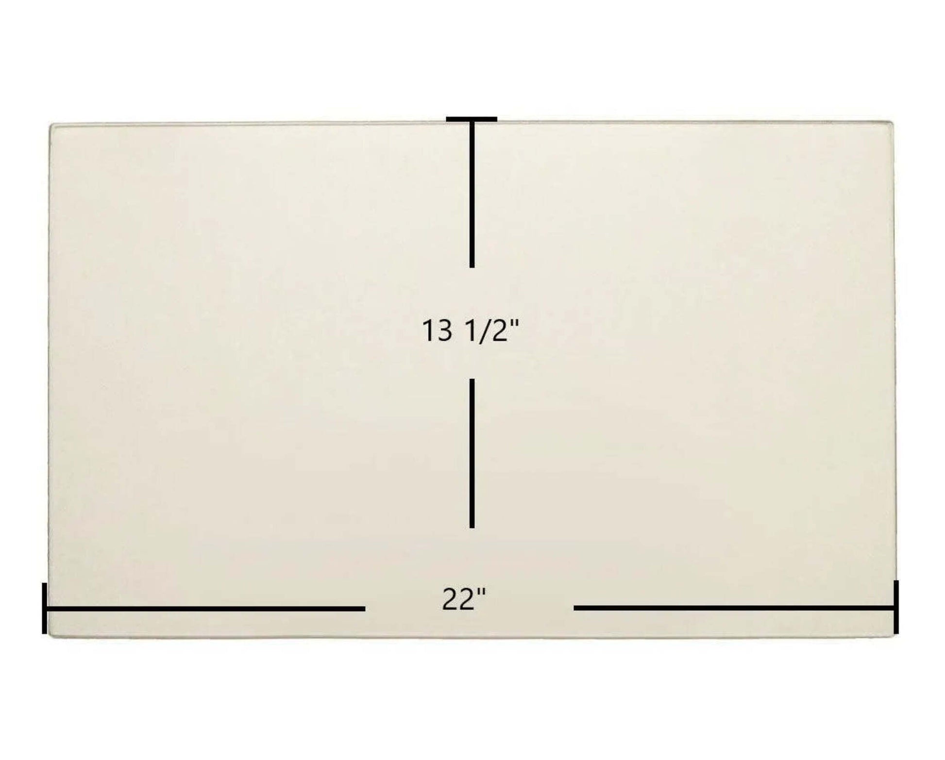 Ceramic Replacement Glass for Regency WarmHearth ZZ2410L Ceramic Glass Panel | 22" x 13 1/2" | Part #846-300 - 22" x 13 1/2"