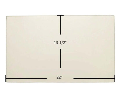 Ceramic Replacement Glass for Regency WarmHearth ZZ2410L Ceramic Glass Panel | 22" x 13 1/2" | Part #846-300 - 22" x 13 1/2"