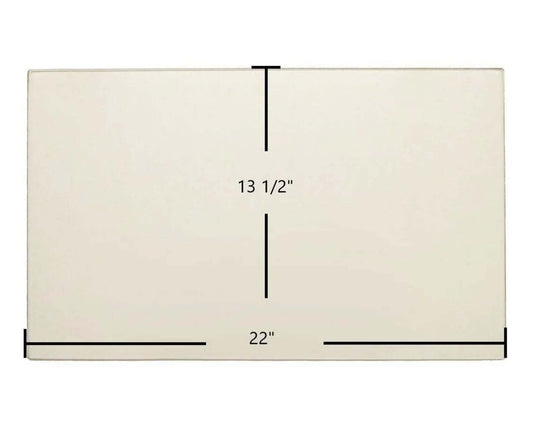Ceramic Replacement Glass for Regency WarmHearth ZZ2410L Ceramic Glass Panel | 22" x 13 1/2" | Part #846-300 - 22" x 13 1/2"