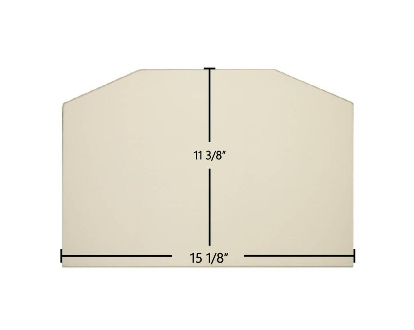 Ceramic Replacement Glass for RSF Mariah DV Ceramic Glass Panel | 15 1/8" x 11 3/8" - 15 1/8" x 11 3/8"