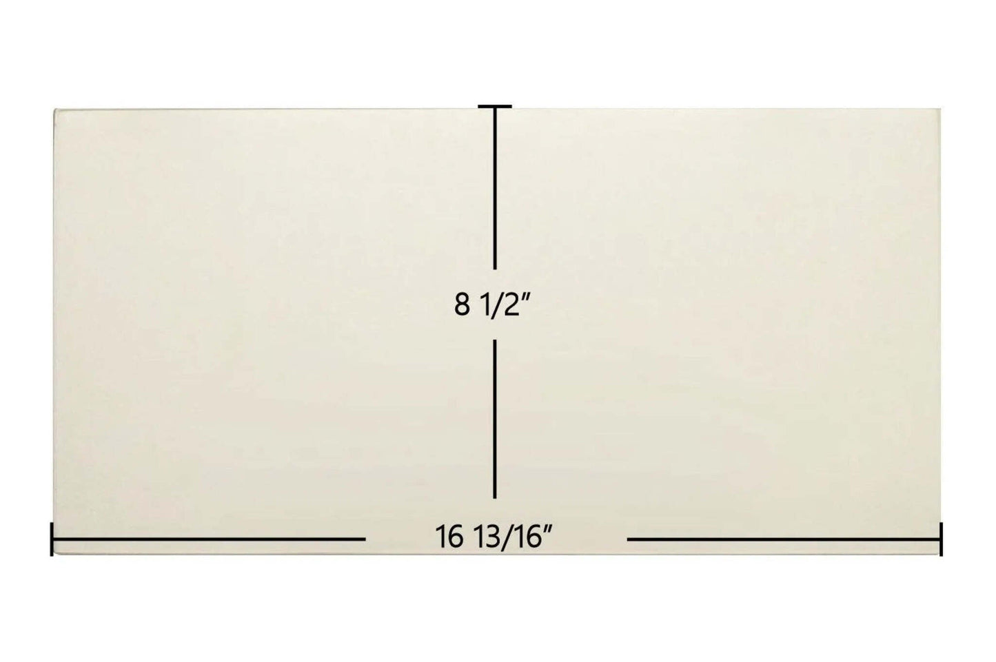 Ceramic Replacement Glass for Saey Hannover I Ceramic Glass Panel | 16 13/16" x 8 1/2" | Part #8780040580 - 16 13/16" x 8 1/2"