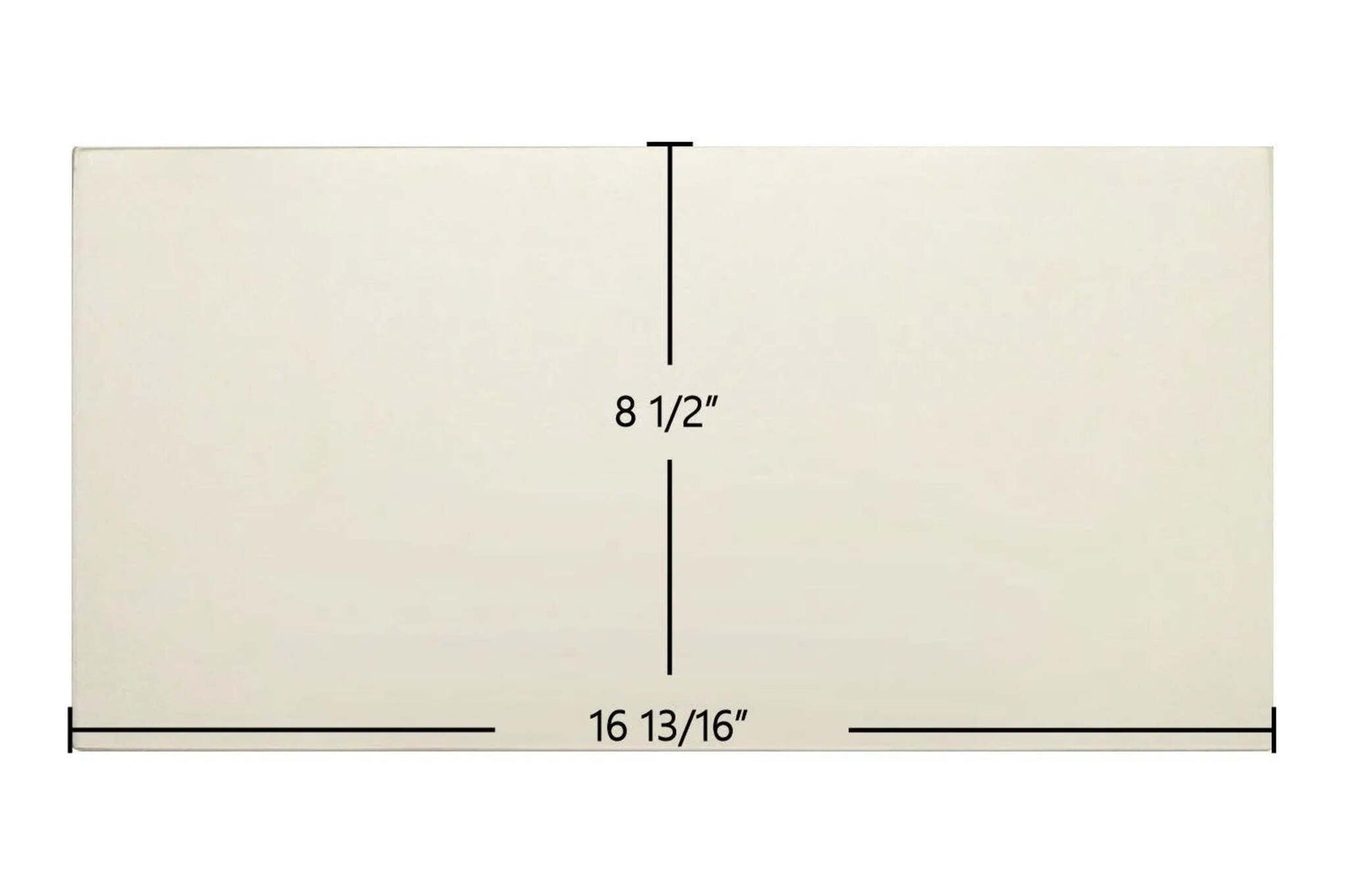 Ceramic Replacement Glass for Saey Hannover I Ceramic Glass Panel | 16 13/16" x 8 1/2" | Part #8780040580 - 16 13/16" x 8 1/2"