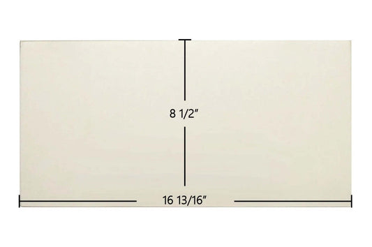 Ceramic Replacement Glass for Saey Hannover I Ceramic Glass Panel | 16 13/16" x 8 1/2" | Part #8780040580 - 16 13/16" x 8 1/2"