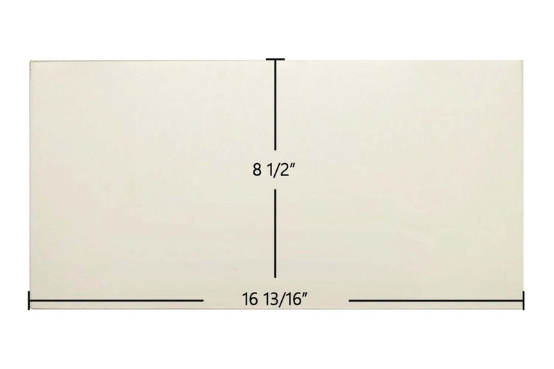 Ceramic Replacement Glass for Saey Hannover I Ceramic Glass Panel | 16 13/16" x 8 1/2" | Part #8780040580 - 16 13/16" x 8 1/2"