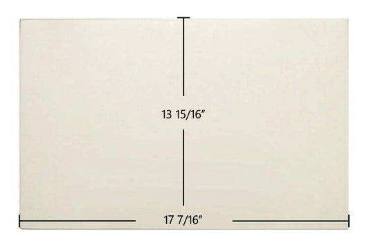 Ceramic Replacement Glass for Saey Scope Ceramic Glass Panel | 17 7/16" x 13 15/16" | Part #8770001100 - 17 7/16" x 13 15/16"