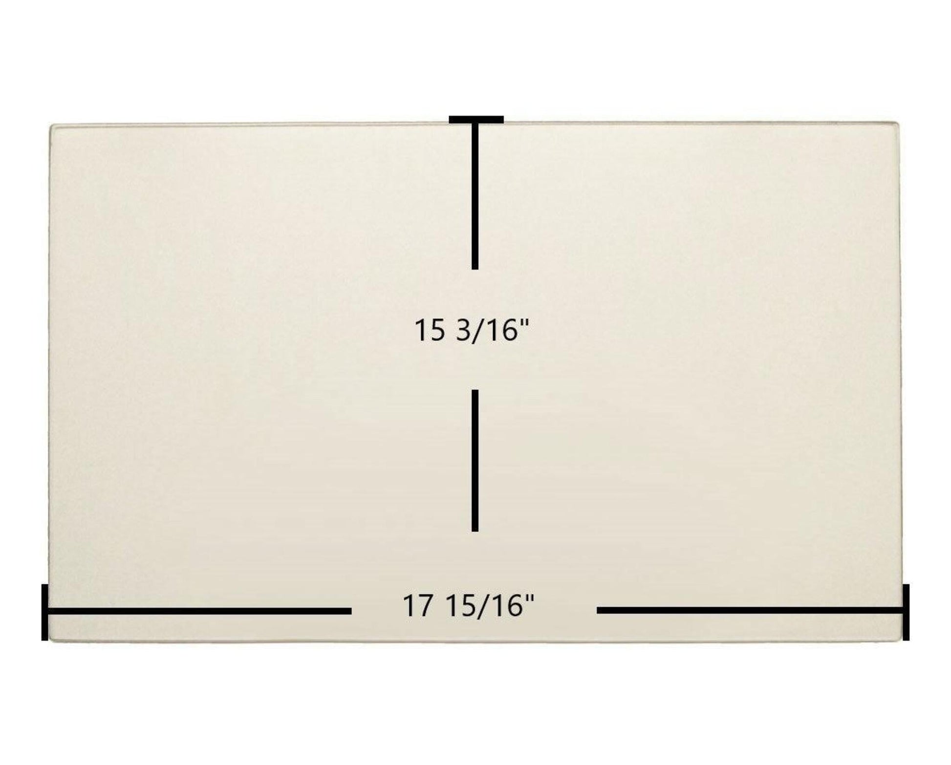 Ceramic Replacement Glass for Scan Andersen 10 Ceramic Glass Panel | 17 15/16" x 15 3/16" - 17 15/16" x 15 3/16"