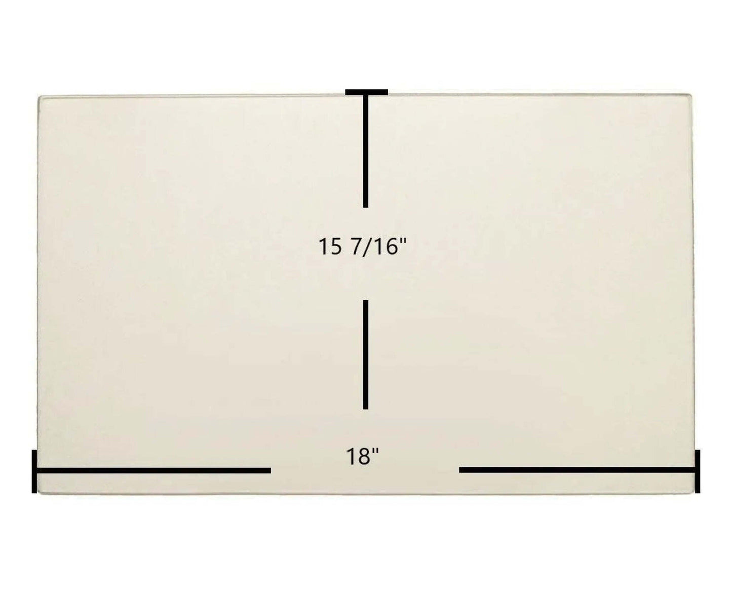 Ceramic Replacement Glass for Scan Andersen 10 Ceramic Glass Panel | 18" x 15 7/16" - 18" x 15 7/16"